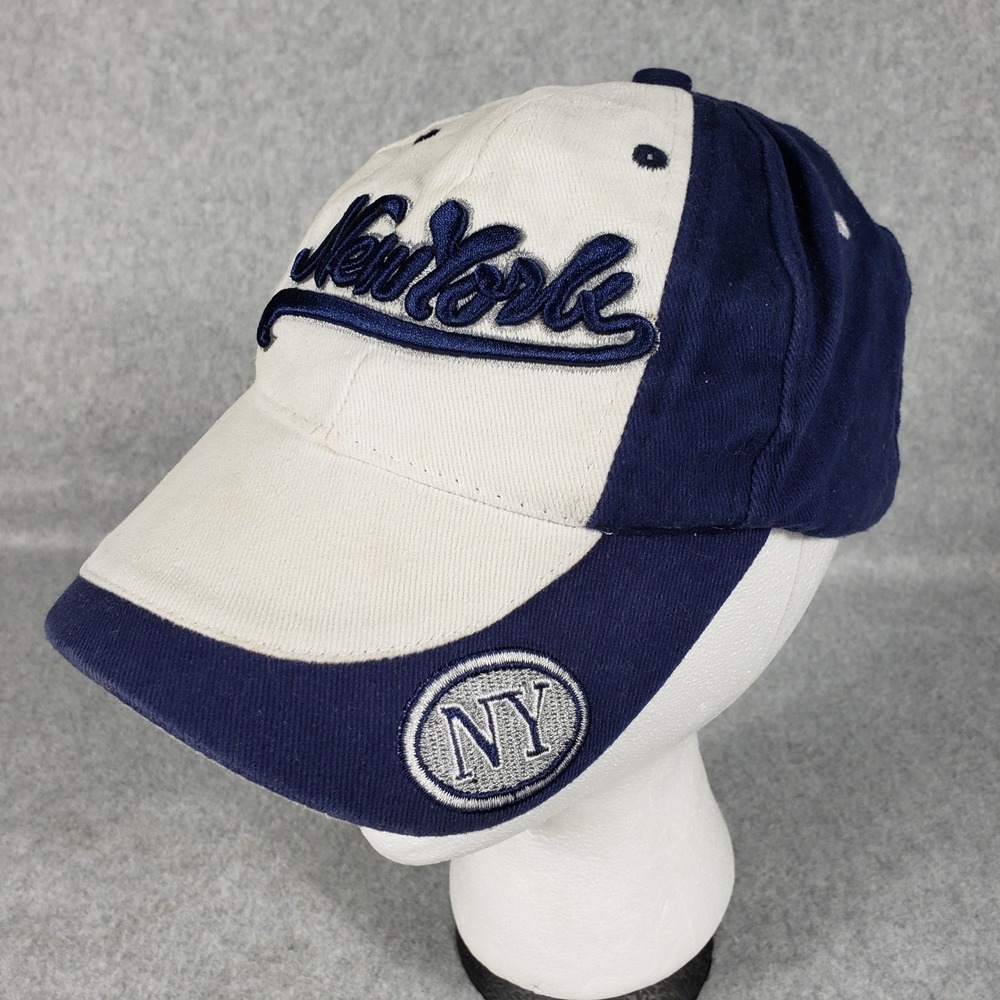 New York Yankees Baseball Cap Navy‎ Blue White Embroidered NY Logo Adjustable
